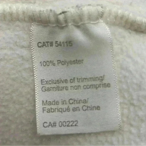 Vintage Tradition Fleece Crewneck Sweatshirt Snowflake Embroidered Ivory 3X - Picture 13 of 16